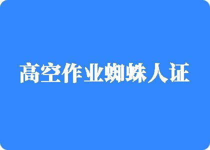 大鸡巴狂日口处视频高空作业蜘蛛人证